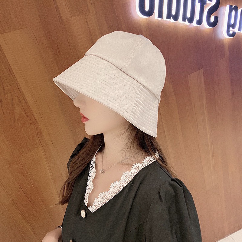 Mũ bucket nón vành cụp trơn nhiều màu phong cách Ulzzang Unisex