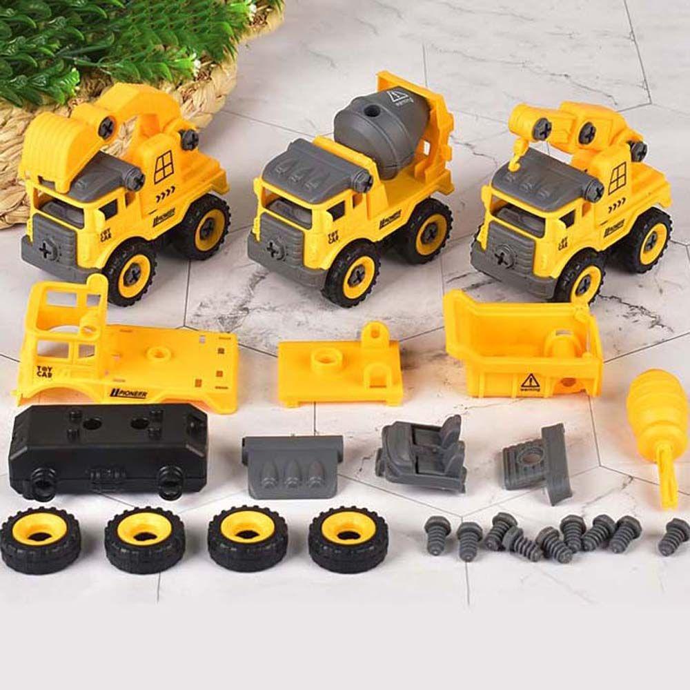 Đồ Chơi Mô Hình Xe Công Trường Tự Lắp Ráp Giáo Dục Cho Bé