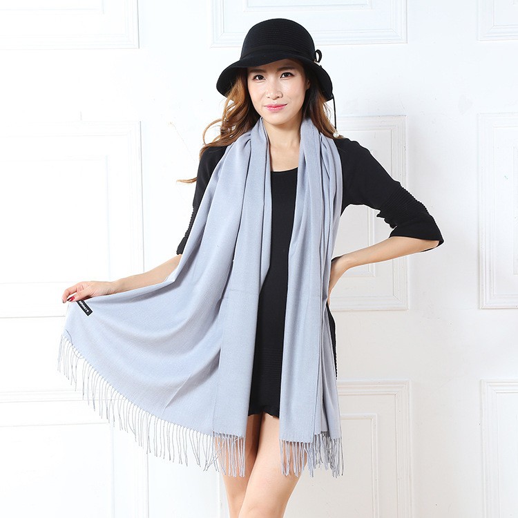 KHĂN CHOÀNG CỔ CASHMERE MỘT MÀU