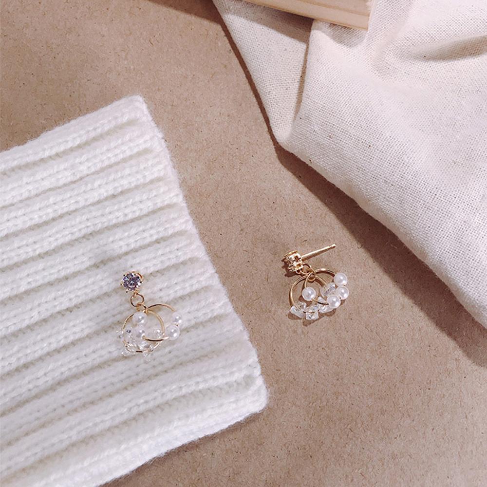 Bông Tai VANES1 Dạng Chuỗi Hạt Tròn Cho Nữ|Trang Sức Thời Trang Đơn Giản