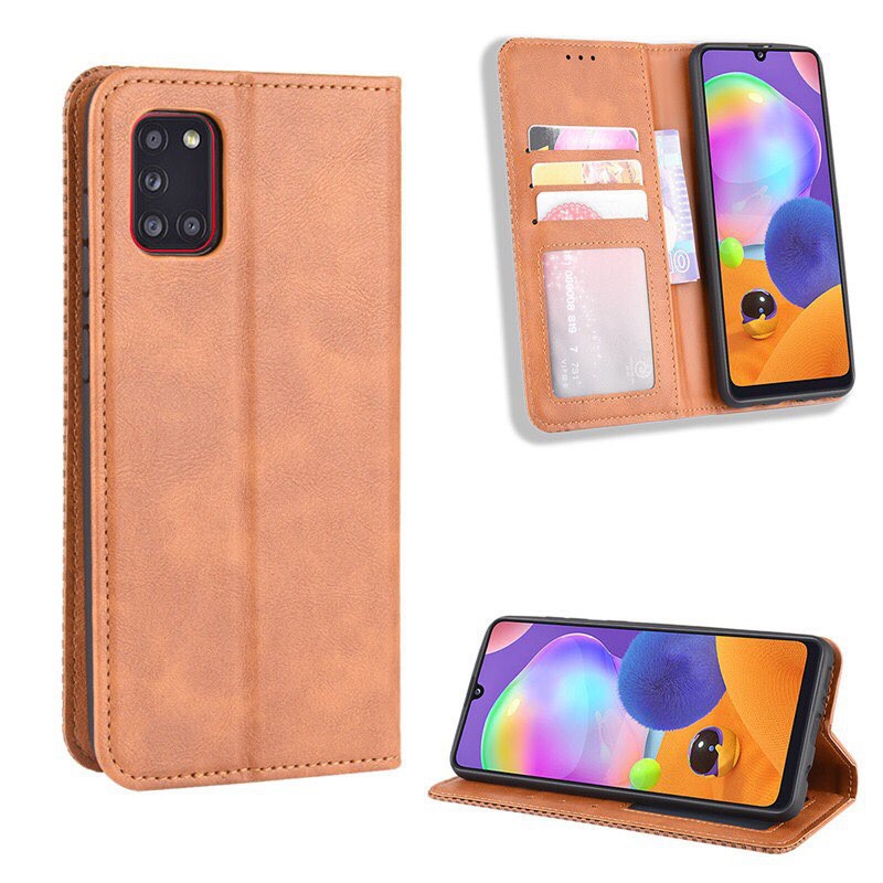 Bao da dạng ví Samsung Galaxy A31 kiểu dáng sang trọng, ngăn đựng thẻ tiện lợi | BigBuy360 - bigbuy360.vn