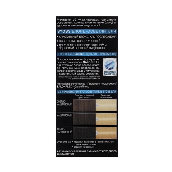 Kem/Thuốc tẩy tóc Syoss Lighteners màu 13-0 và 13-5