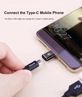 Jack chuyển Micro USB sang USB type C 3.1 BASEUS - BH 6 Tháng