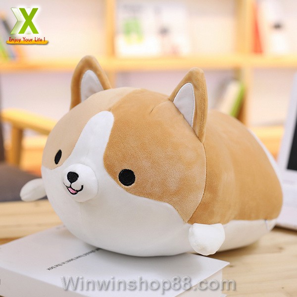 Thú nhồi bông hình chó Corgi đáng yêu TNB234 mềm mại và đáng yêu - Winz.vn