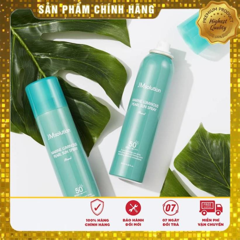 Xịt Chống Nắng JMsolution Marine Luminious Pearl Sun Pray SPF50+ PA++++ 180mL- Màu Xanh