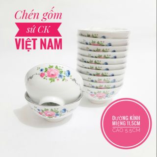 Bộ 10 chén sứ ăn cơm gốm sứ CK Việt Nam