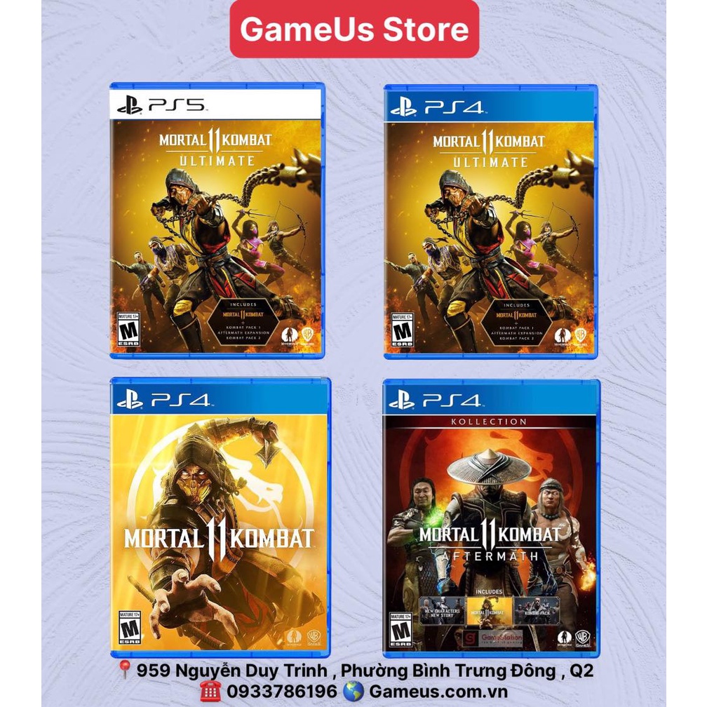 Mã 253DIENTU1 giảm 5% đơn 400K] Đĩa Game Ps4 / Ps5 : Mortal Kombat 11 - Hệ  US | Shopee Việt Nam