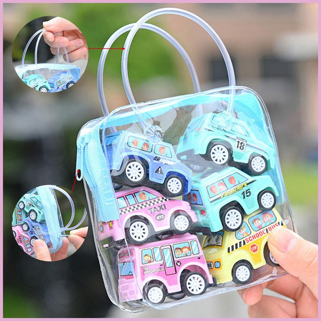 Set 6 Xe Hơi Đồ Chơi Mini Cho Bé
