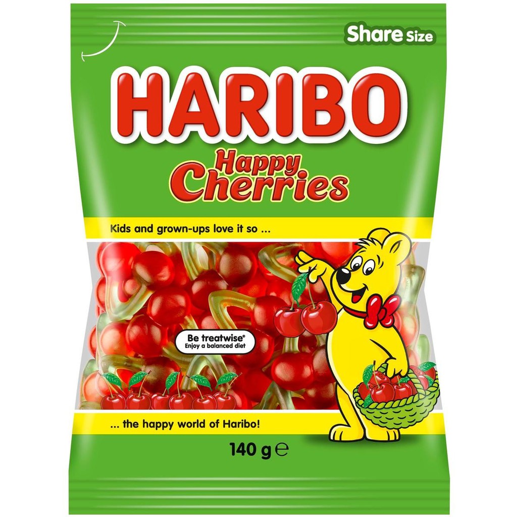 (8 loại) Kẹo dẻo Haribo gói 80gr