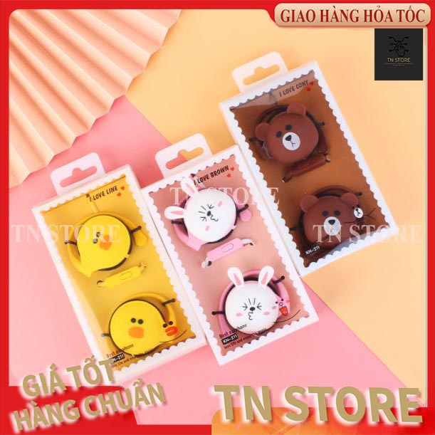 Tai nghe hình thú đáng yêu - gồm nhiều 3 mẫu Vịt, Thỏ, Gấu