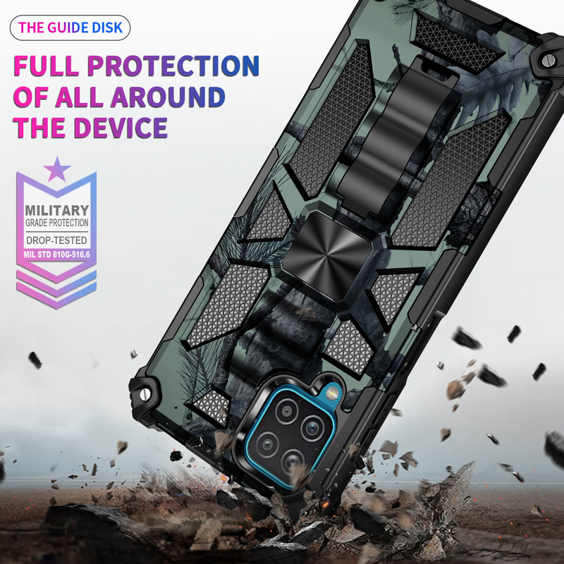 Casing Xiaomi Redmi Note 10 4G Redmi Note 10S   Casing Redmi Note 10 Pro  Case Protective Cover Camouflage Magnetic Bracket Armored Mobile Anti-drop Cover