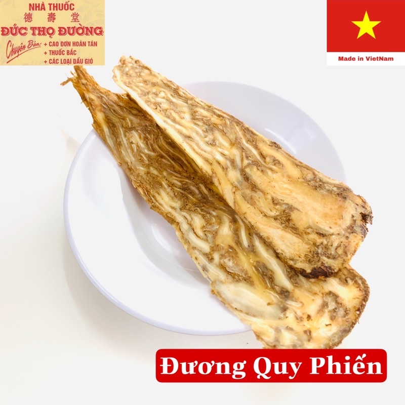 Đương Quy Phiến - Lát nguyên to đẹp - Túi 100 gam