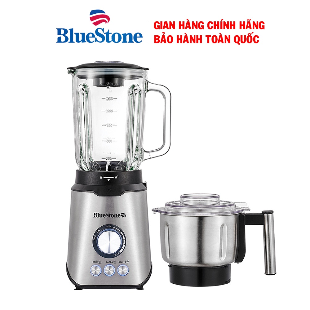 Máy xay sinh tố BlueStone BLB-5339, Công suất 800W, Dung tích 1.5 lít, Lưỡi dao bằng thép không gỉ, Bảo hành 2 năm