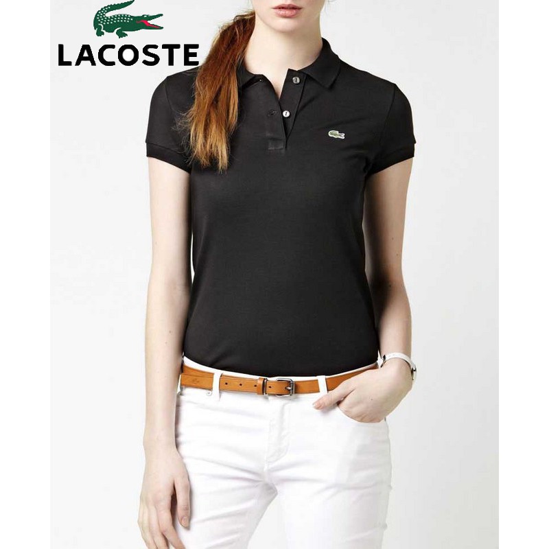 LACOSTE áo polo Thoáng Khí Cho Nữ