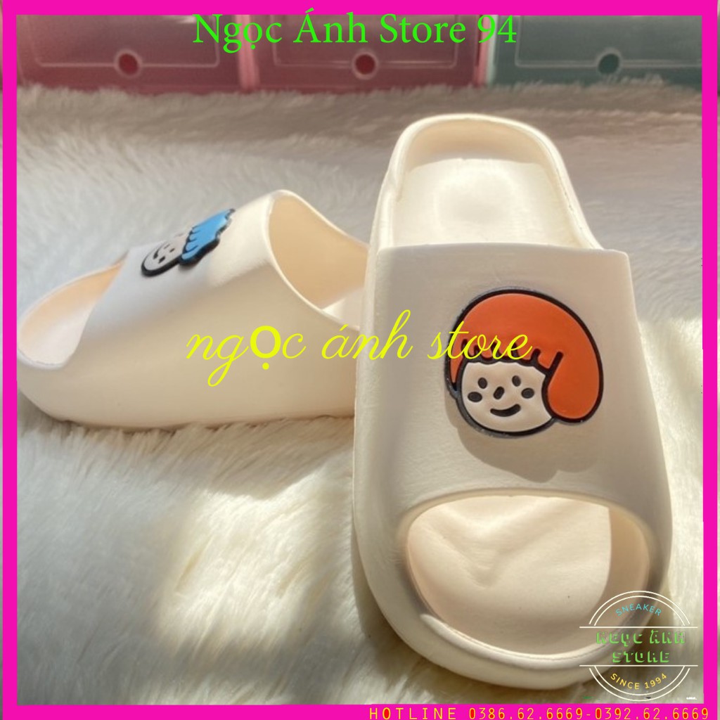 Dép bánh mì,dép đi trong nhà hình chibi dễ thương,3 màu đen,hồng,kem,size từ 36-40.Ngọc Ánh STORE