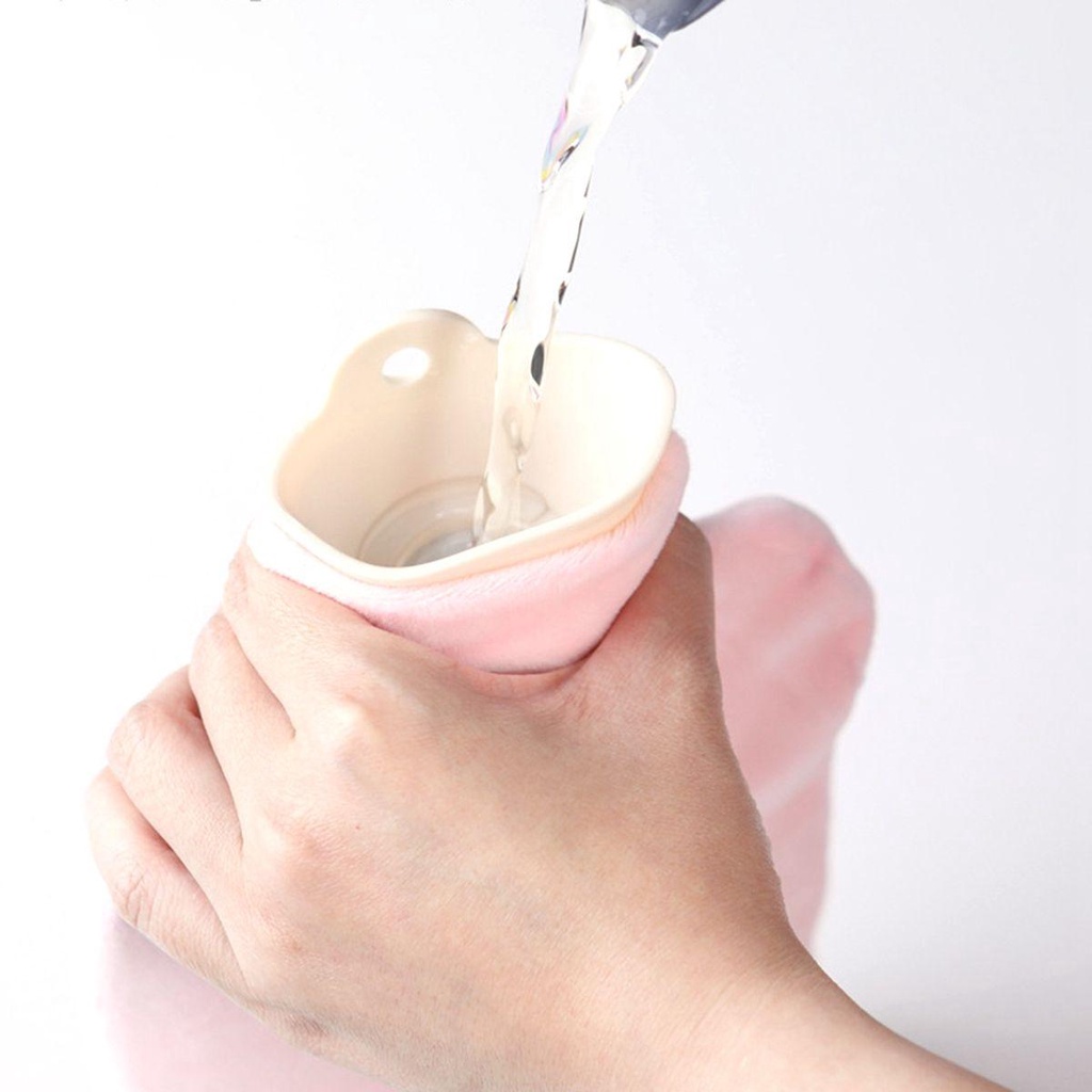 Túi Chườm Nước Nóng Phủ Bông Giữ Ấm An Toàn Họa Tiết Hoạt Hình Dễ Thương