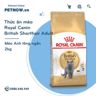 Thức ăn mèo Royal Canin British Shorthair Adult - 2kg - Mèo Anh lông ngắn Petnow