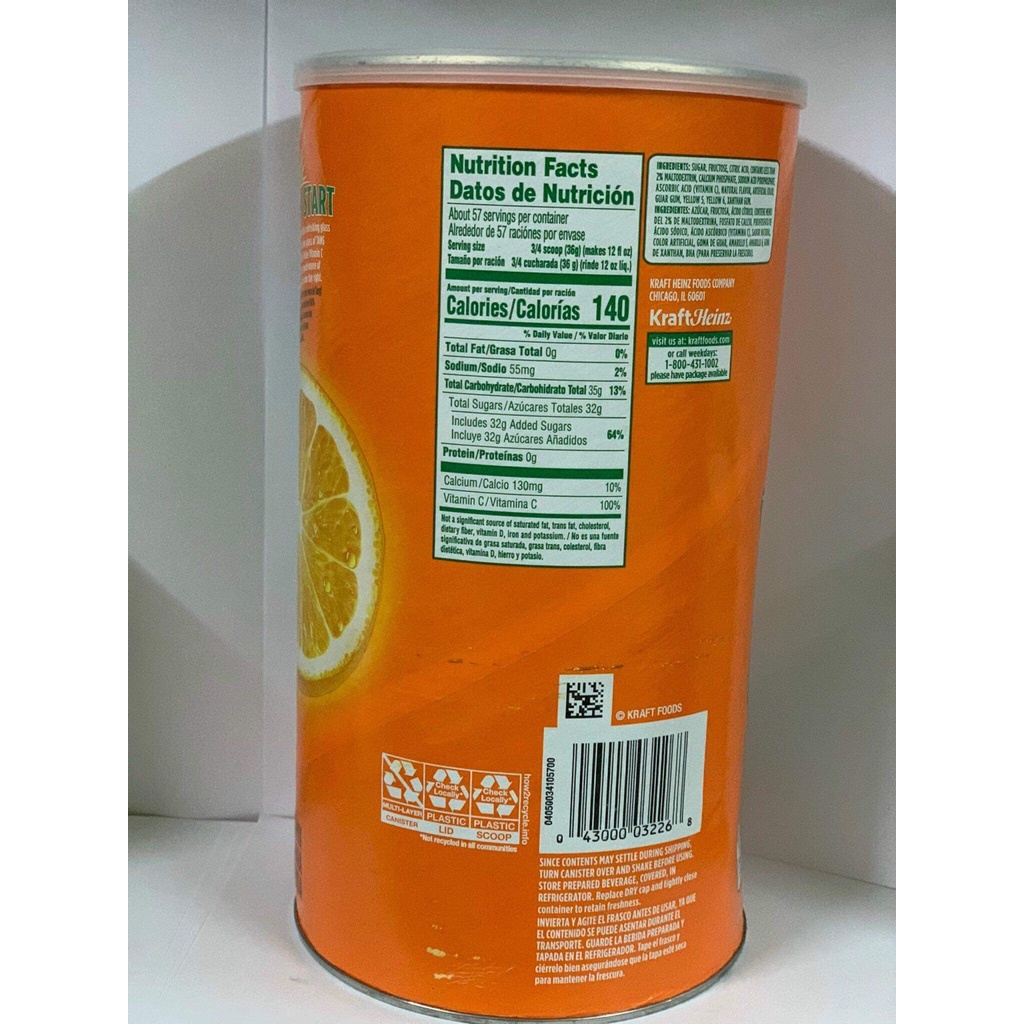 Bột Cam Tang Orange Naranja - Mỹ