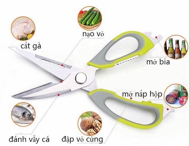 Kéo cắt thông minh 6 in 1  tiện lợi K-800