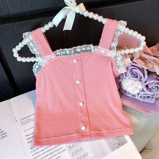 Áo hai dây màu kẹo phong cách Hàn Quốc dành cho nữ