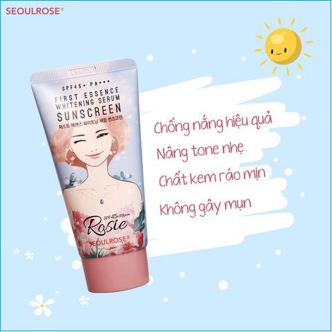 Kem chống nắng Seoulrose First essence whitening serum suncreen SPF 45 PA+++