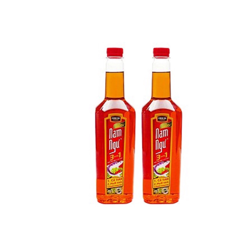Nước mắm Nam Ngư làm từ cá cơm tươi chai 750ml và 500ml