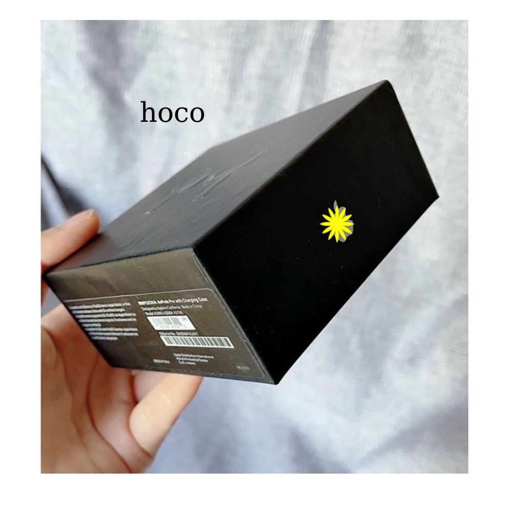 Tai nghe bluetooth Hoco pro đen nhám  TWS âm thanh hay bass khỏe treble rời dùng cho cả ios và androi