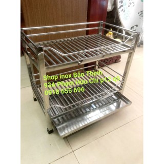Kệ úp ly ,chén, dĩa có khay đựng nước (C 45 x N50 x R 30cm)