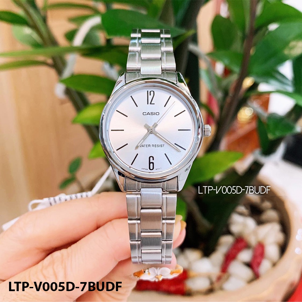 Đồng hồ nữ dây da chính hãng Casio Anh Khuê LTP-V005