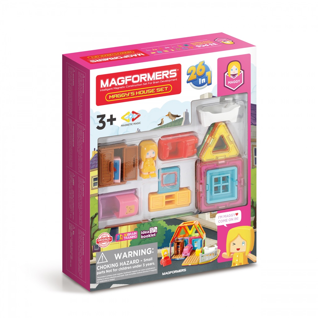 Xếp hình nam châm 3D Magformers - House Set