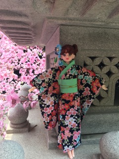 Yukata búp bê Bjd 30cm
