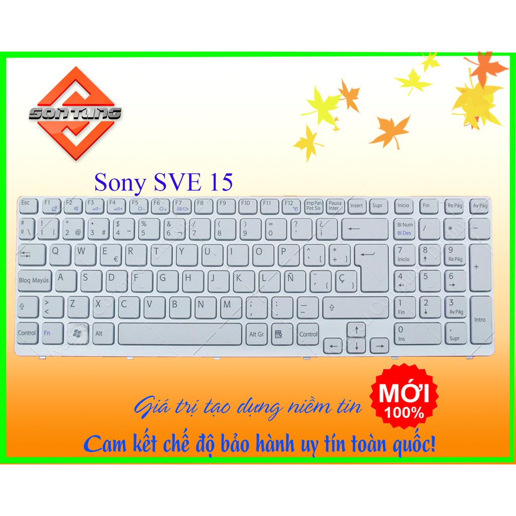 Bàn Phím Sony VAIO Sve15 Màu Trắng