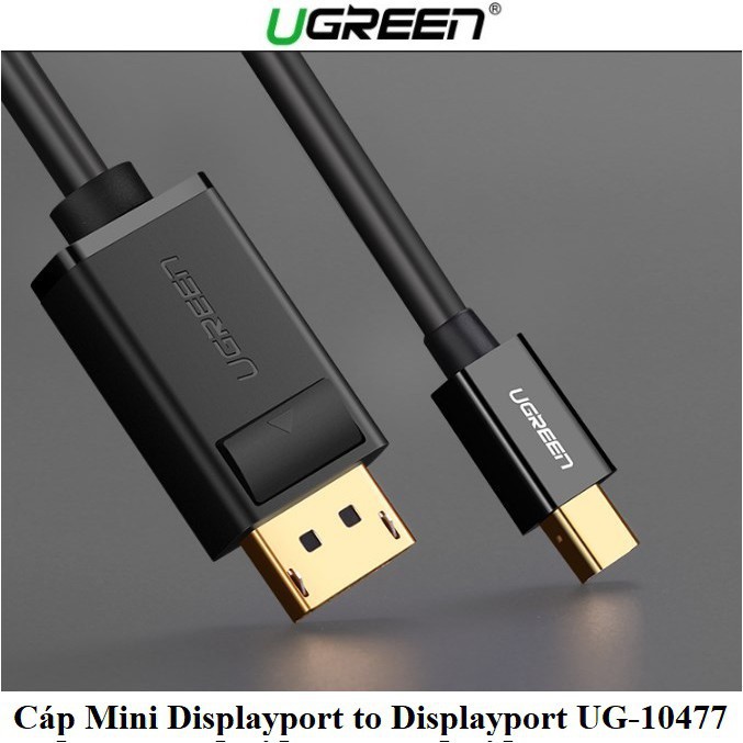 [Mã ELHACE giảm 4% đơn 300K] Cáp chuyển Mini Displayport To Displayport 4K@60Hz dài 2M cao cấp Ugreen 10433