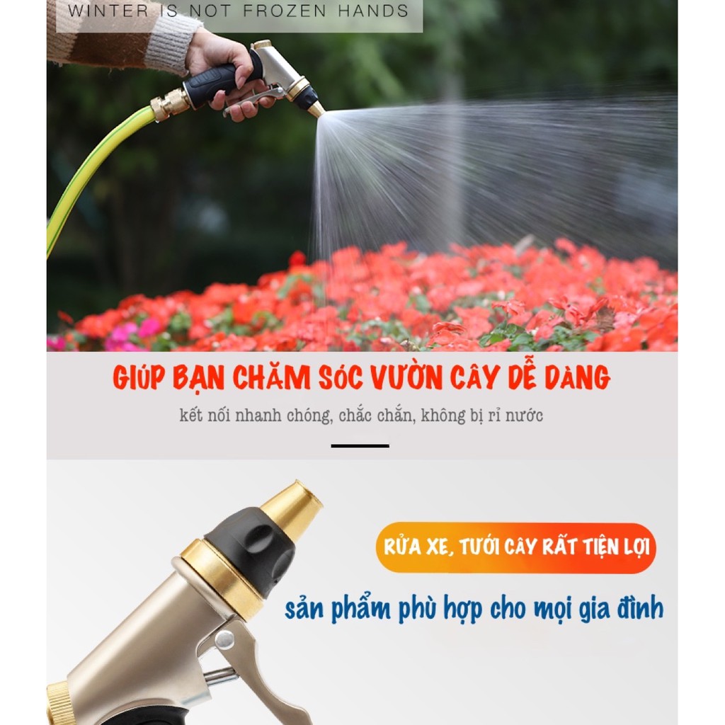 Vòi Xịt Nước Tưới Cây Rửa Xe 1Tia Tăng Áp INOX 304 KN300