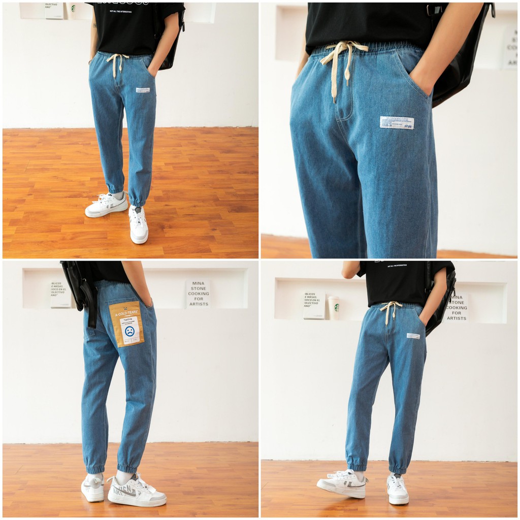 Quần Jean Jogger Nam MANDO Vải Bò Cao Cấp Họa Tiết Hình Mặt Cười Form Baggy Rộng Basic Unisex Thời Trang Hàn Quốc QJN042 | BigBuy360 - bigbuy360.vn