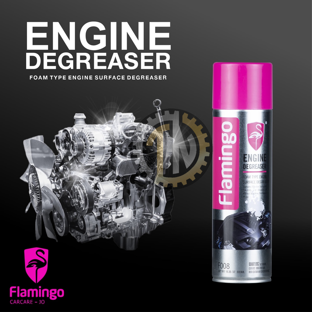 Chai xịt vệ sinh và tẩy rửa khoang máy ô tô, xe máy, máy móc thiết bị Flamingo engine degreaser 650ml F008