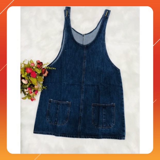 Váy yếm jean L&L Kids thời trang sành điệu cho bé 10-16 tuổi chất jean demi mềm mịn