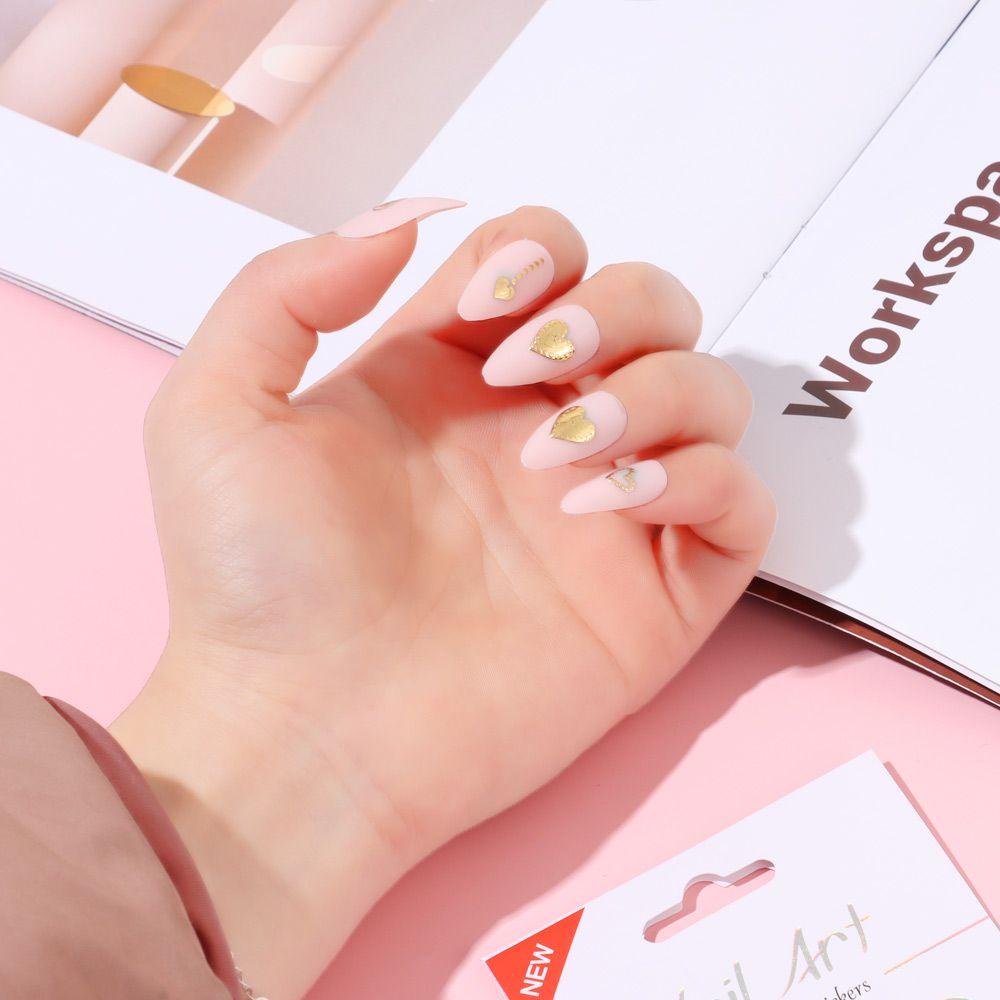 Miếng Dán Trang Trí Móng Tay 3D Độc Đáo|Sticker Kẻ Sọc Gợn Sóng Xinh Xắn Dùng Trong Trang Trí