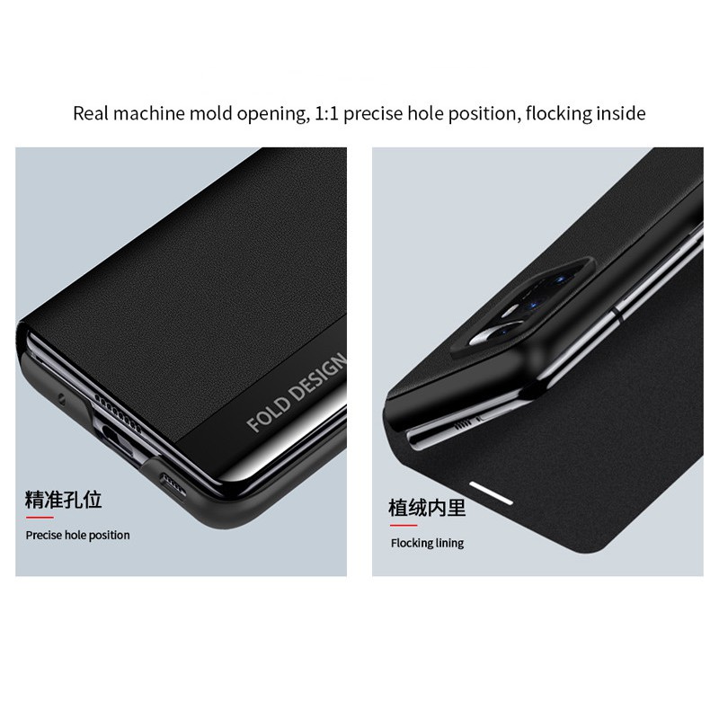 Bao Da PU Điện Thoại Nắp Lật Hít Nam Châm Tự Động Bật / Tắt Màn Hình Cho XiaoMi Mix Fold 2021