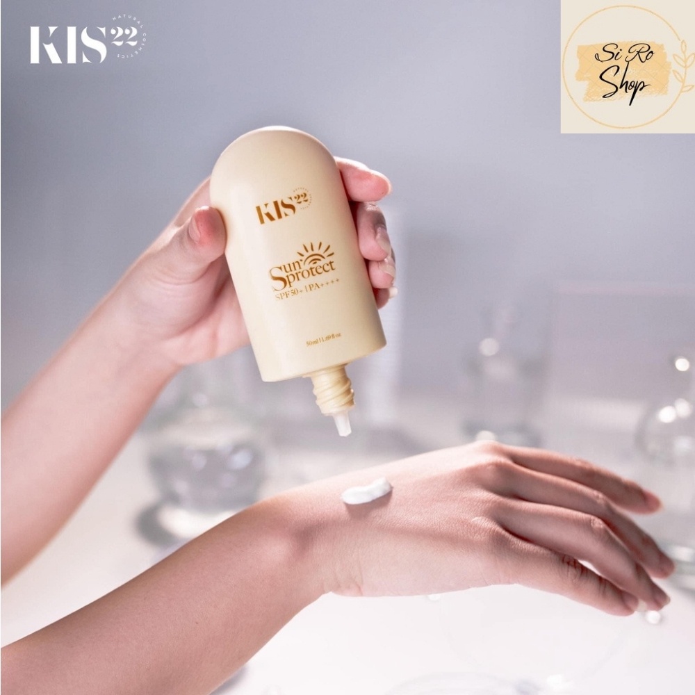 Kem chống nắng Sun Protect KIS22, Kem chống nắng trắng da, bảo vệ da, chống lão hóa, chai 50ml, Hàng chính hãng MaxiCorp