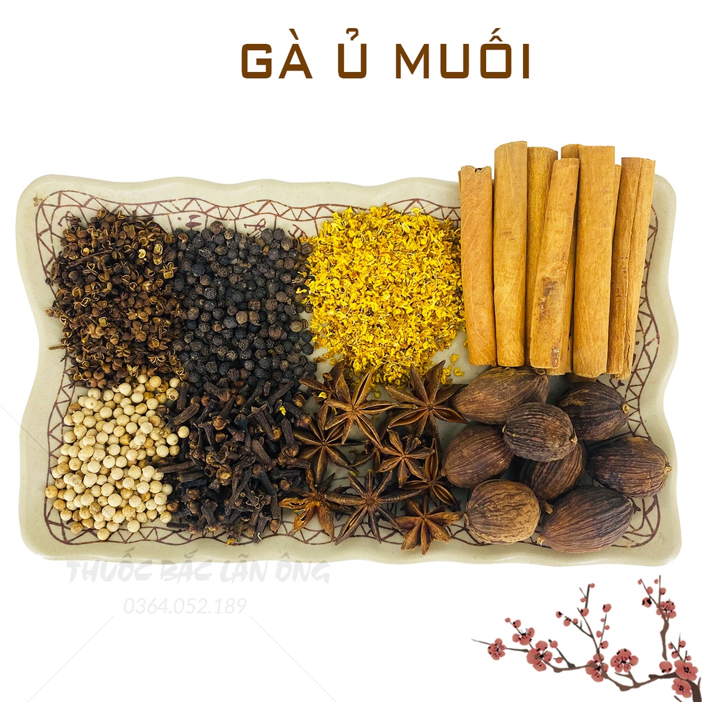 Nguyên liệu gà ủ muối hoa tiêu