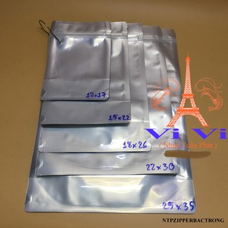 Túi zipper 1 mặt bạc 1 mặt trong - đvt 1kg