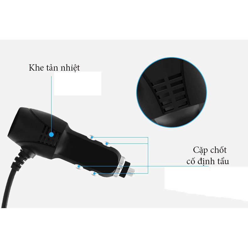 Nguồn camera hành trình ,kèm cổng sạc USB điện thoại cao cấp | BigBuy360 - bigbuy360.vn