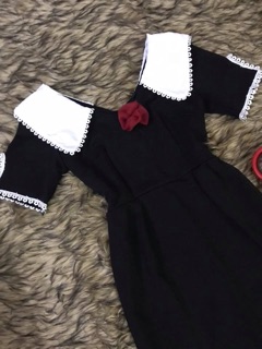 Váy tiểu thư cổ tim sang chảnh