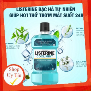 chai Nước súc miệng Listerine Coolmint chai 750ml