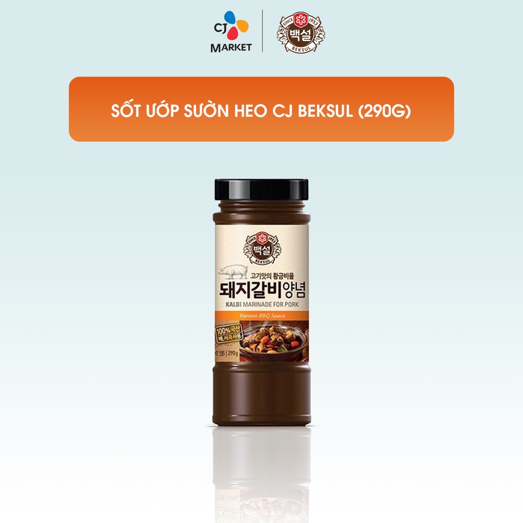 [Chỉ giao HCM] Sốt ướp sườn heo CJ Beksul 290g - Nhập khẩu từ Hàn Quốc