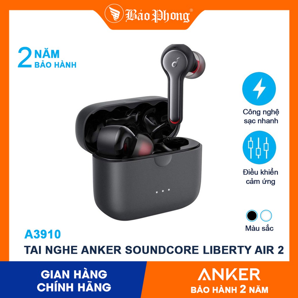 Tai nghe ANKER A3910 Bluetooth 5.0 SoundCore Liberty Air 2- BH 18 tháng