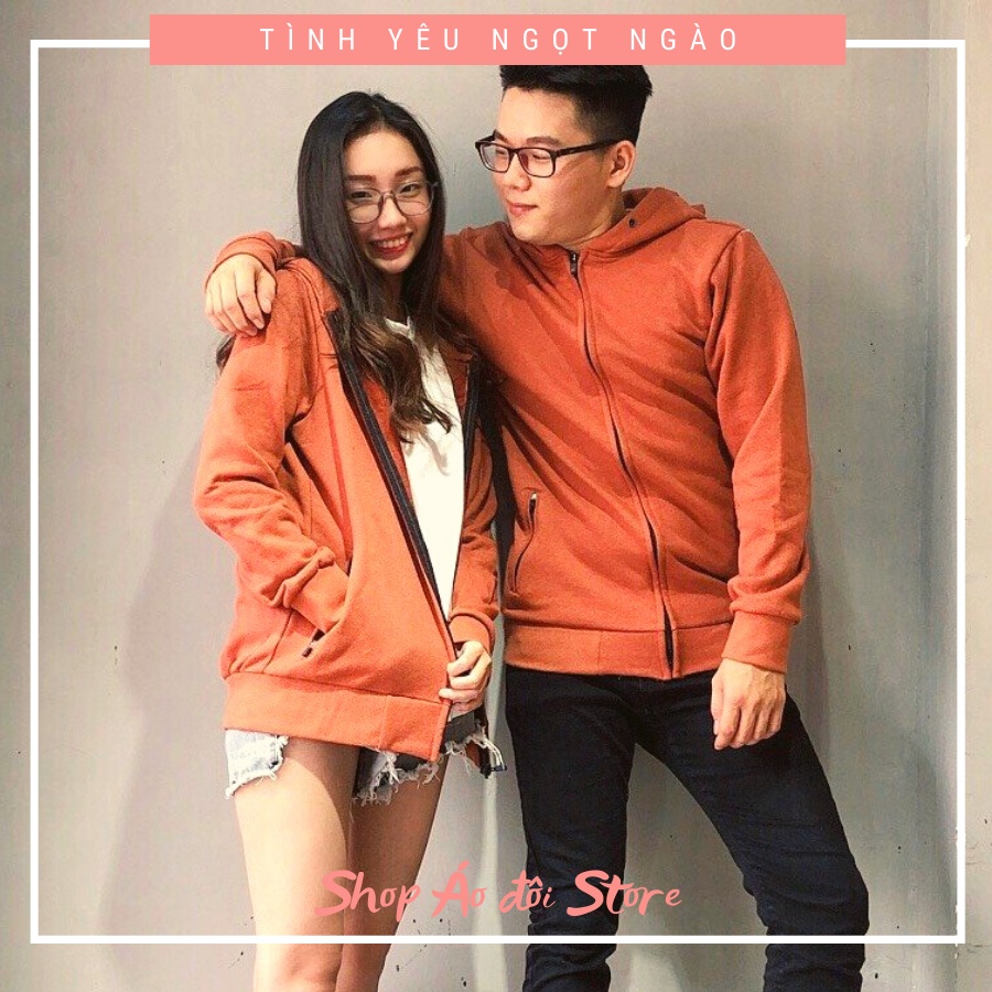 Áo khoác cặp nam nữ - COUPLE STORE - Áo khoác nỉ chất liệu cotton cao cấp,form chuẩn đẹp! CÓ TẶNG KÈM STICKER ỦI