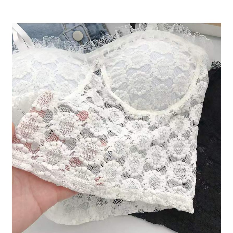 Áo hai dây nữ 23Closet áo 2 dây croptop nữ sợi bún có đệm ngực chất liệu ren  cao cấp kiểu dáng Hàn Quốc AHDR01 | BigBuy360 - bigbuy360.vn