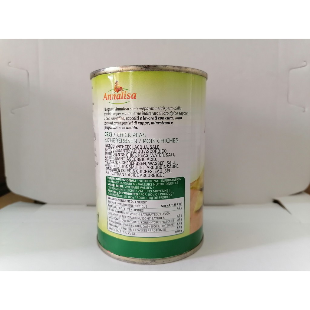 [400g - CECI] ĐẬU GÀ [Italia] ANNALISA Chick peas (Garbanzo) (tgc-hk)